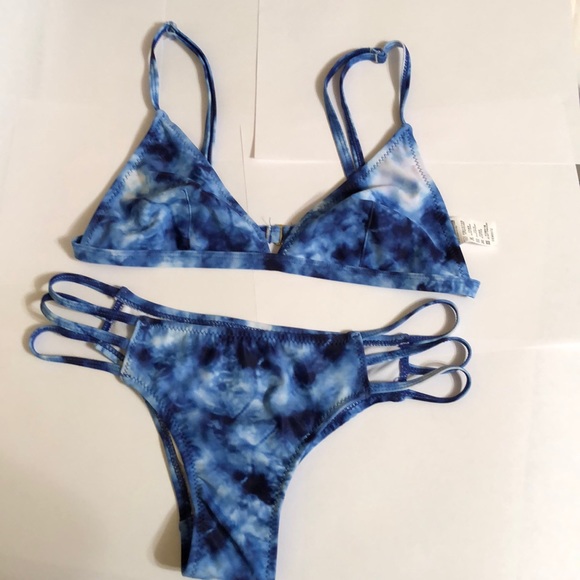 Zaful Other - ZAFUL spaghetti strap tie-dye bikini